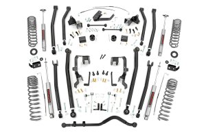 Jeep Wrangler Suspension Lift Kit - Rough Country - 4 Inch Lift Kit | Long Arm - '07-'10